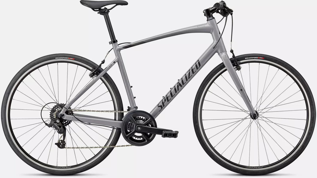 Specialized Sirrus 1.0- GLOSS COOL GREY / SMOKE / SATIN BLACK REFLECTIVE