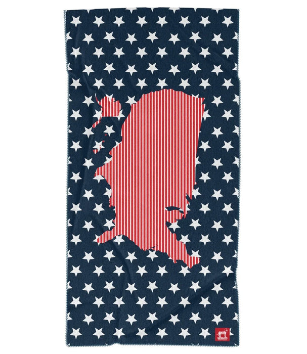 Sprints Microfiber Towel Car Seat Covers Sport Towels Land of the Free