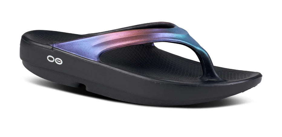 Oofos Women's OOlala Luxe Sandal - Midnight Spectre