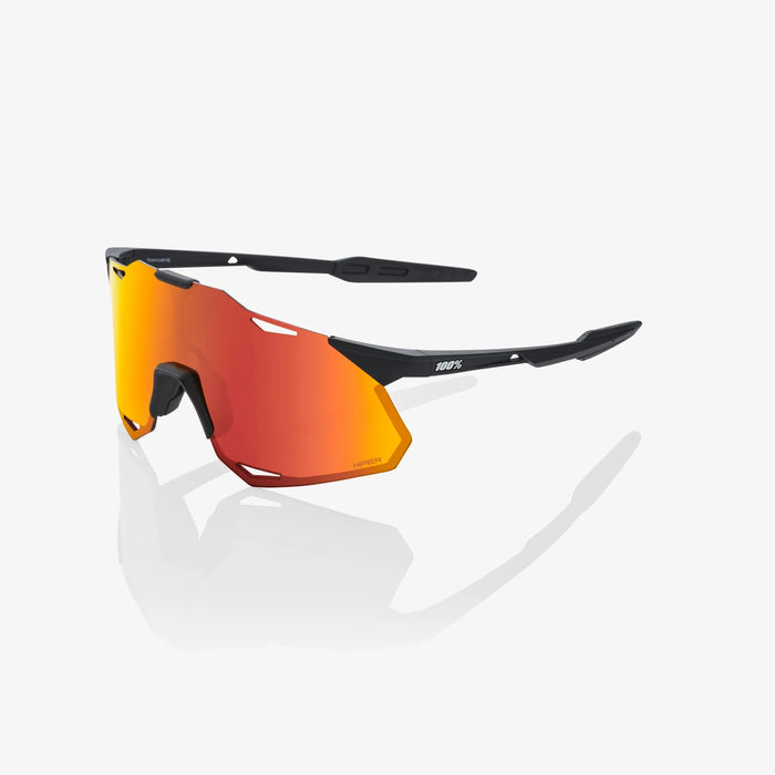 100% Hypercraft XS - Soft Tact Black - HiPER Red Multilayer Mirror Lens