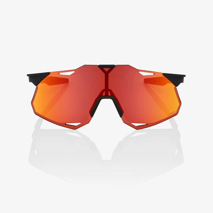 100% Hypercraft XS - Soft Tact Black - HiPER Red Multilayer Mirror Lens