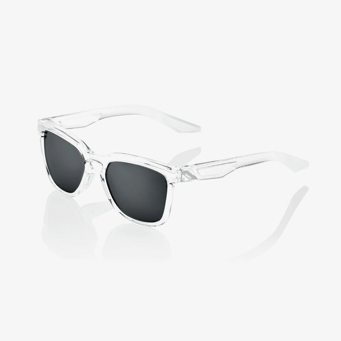 100% Hudson - Polished Crystal Haze - Black Mirror Lens
