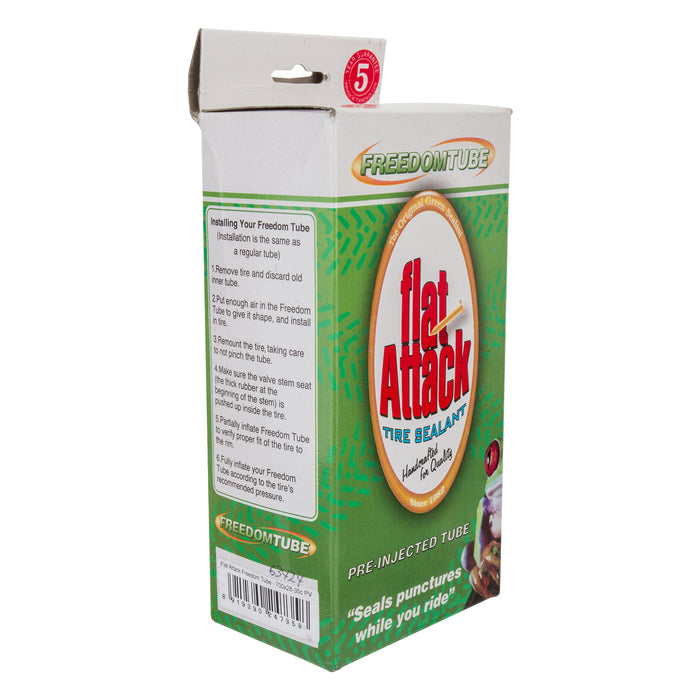 Flat Attack Presta Valve Self Sealing Inner Tube 700x28-35c