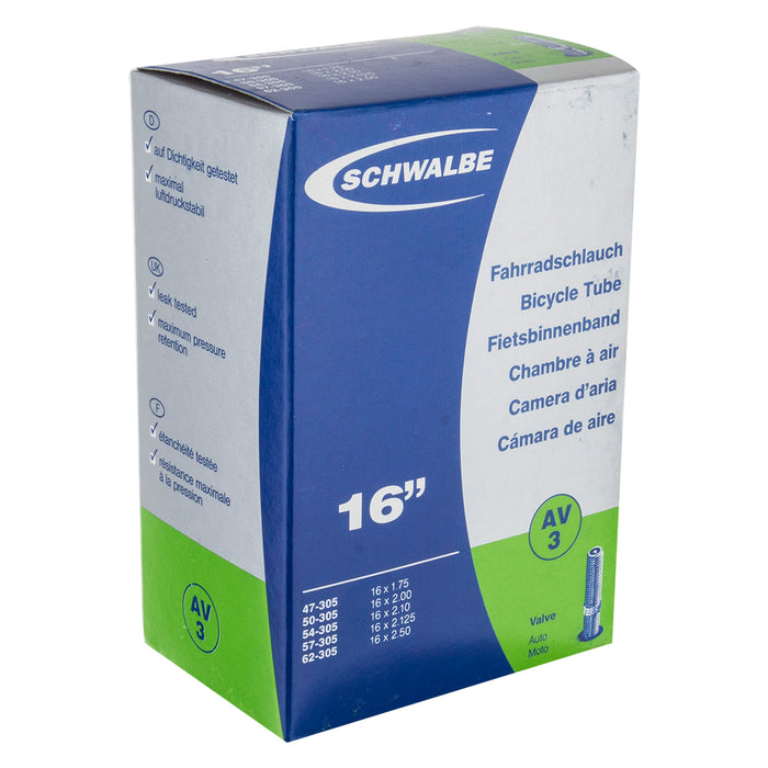 Schwalbe Standard Schrader Valve Inner Tube - 16x1.85-2.45 40mm