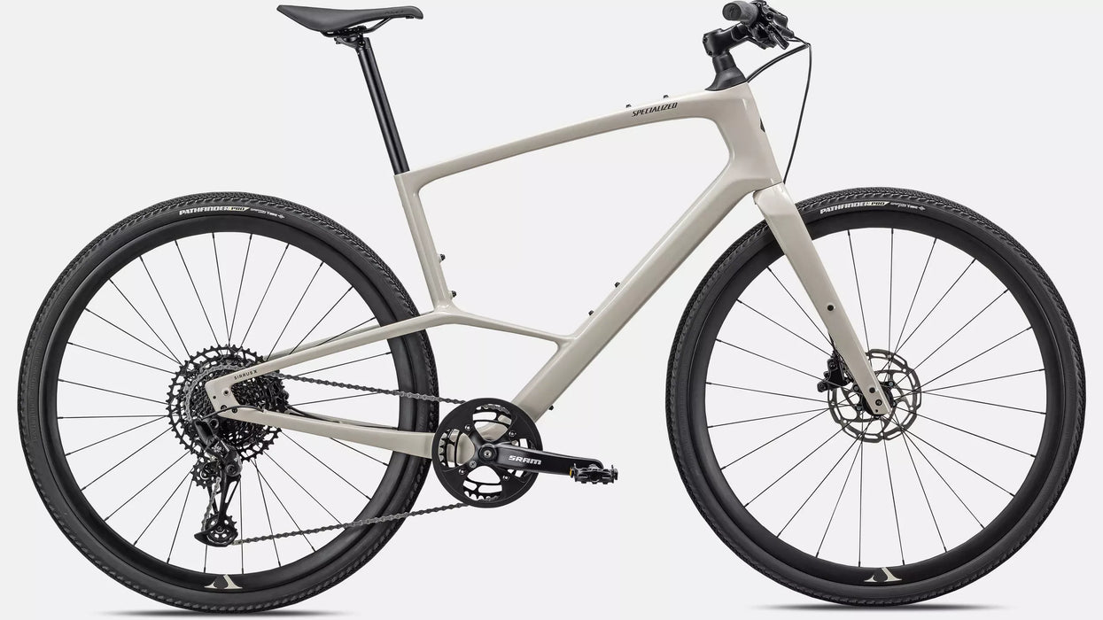 Specialized Sirrus X 5.0 -  Gloss White Mountains / Gunmetal / Satin White Mtns Reflective