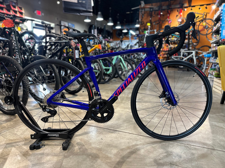 Specialized Tarmac SL7 Sport - Shimano 105 -  Gloss Metallic Sapphire / Vivid Pink
